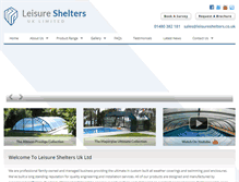 Tablet Screenshot of leisureshelters.co.uk